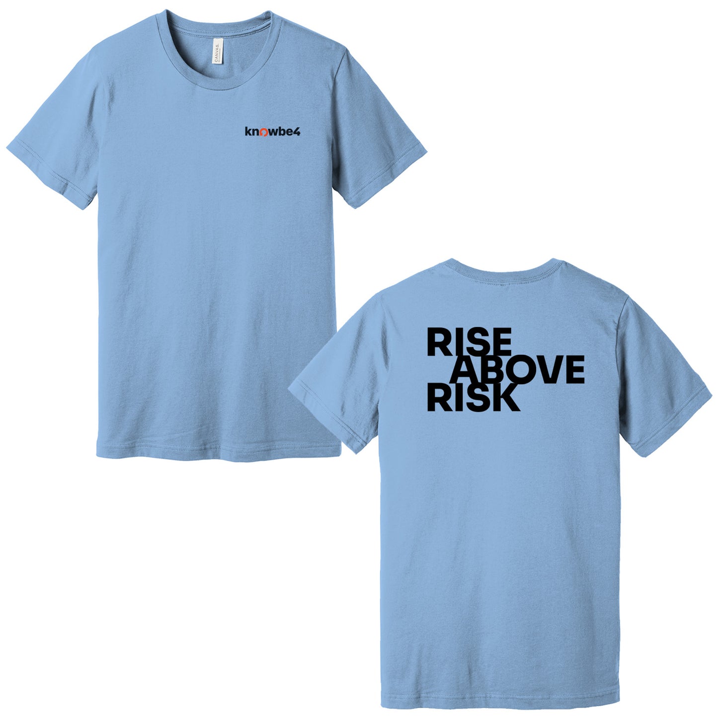 Rise Above Risk T-Shirt - Light Blue